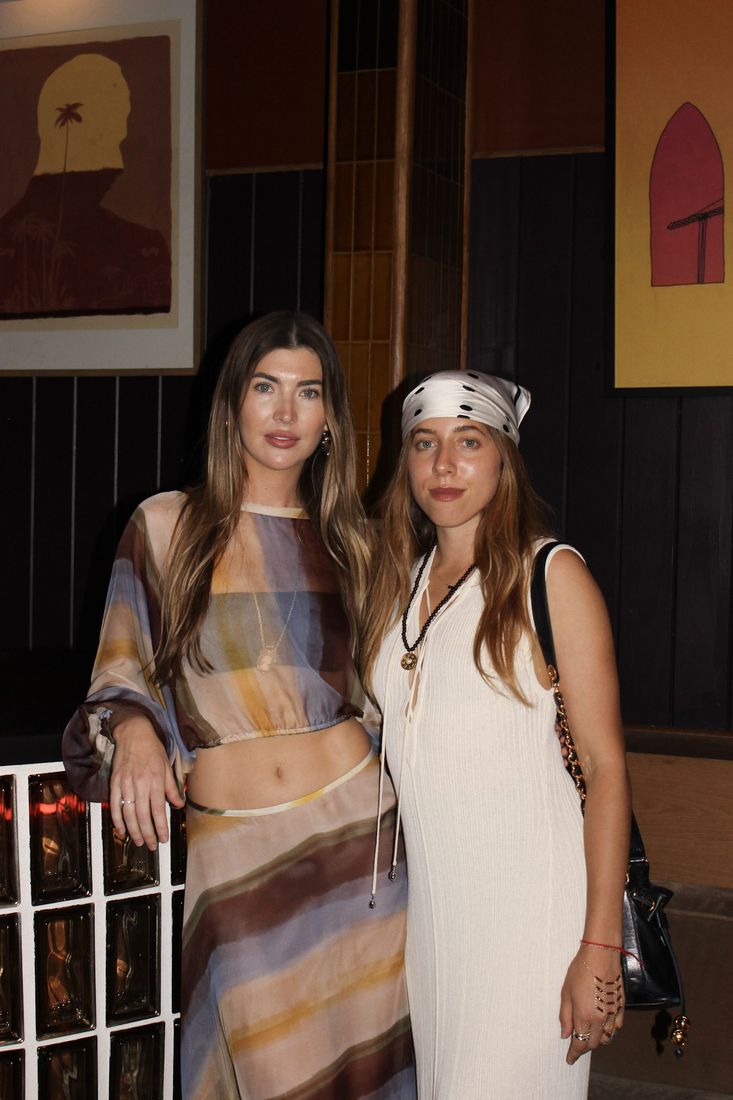 Amanda and Savannah at a Challah Baby Shabbat dinner